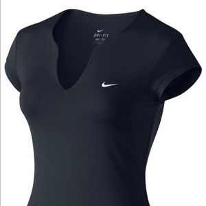 Nike Dri-FIT Pure Tennis top in black (XS). NWT